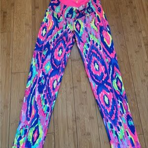 Lilly Pulitzer Luxletic Pink and Blue Leggings